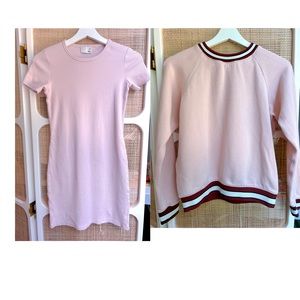 Barbie Bundle! Aritzia Pink mini-dress + Pink cotton sweater